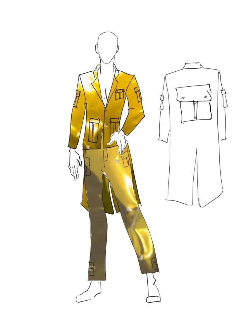 Costume Jeux de lumière et d'ombre